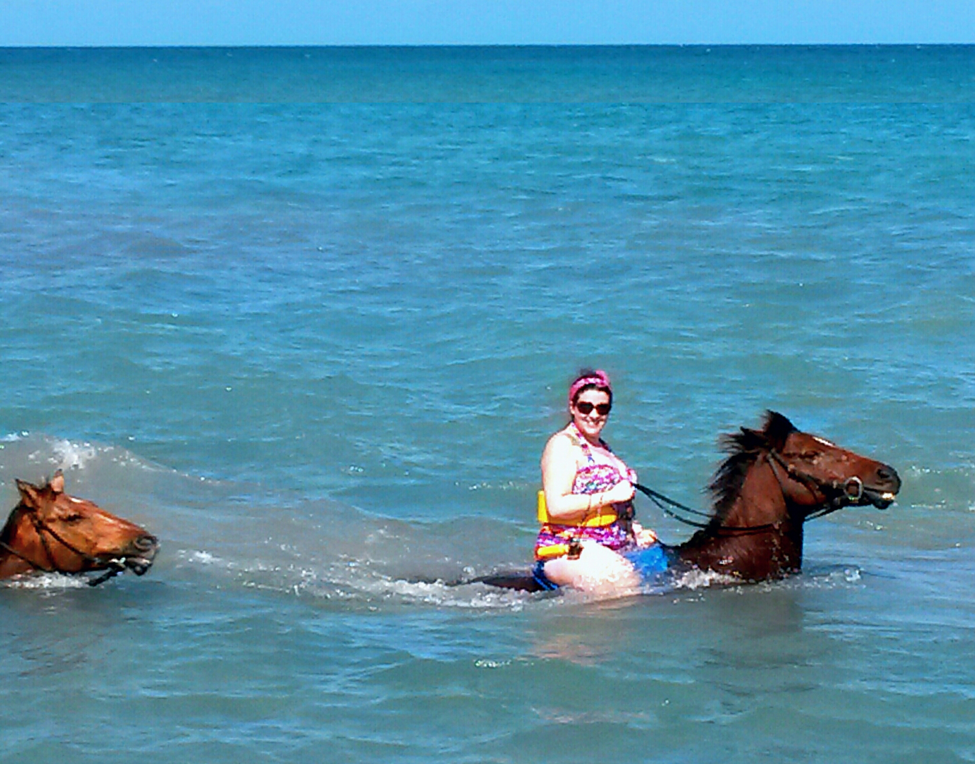jamaica on horseback in ocean tour with chukka adventures