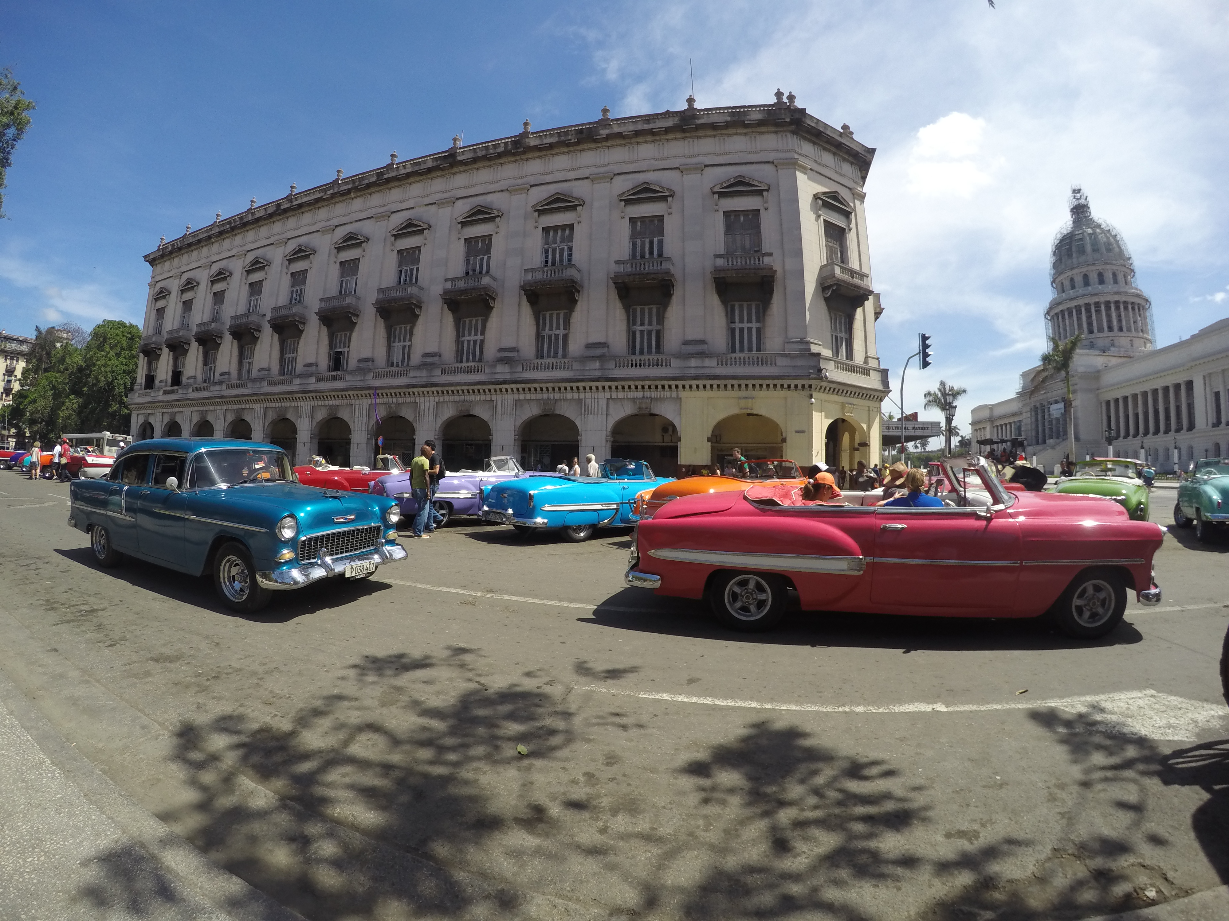 convertible classic cars at capital in havana cuba
