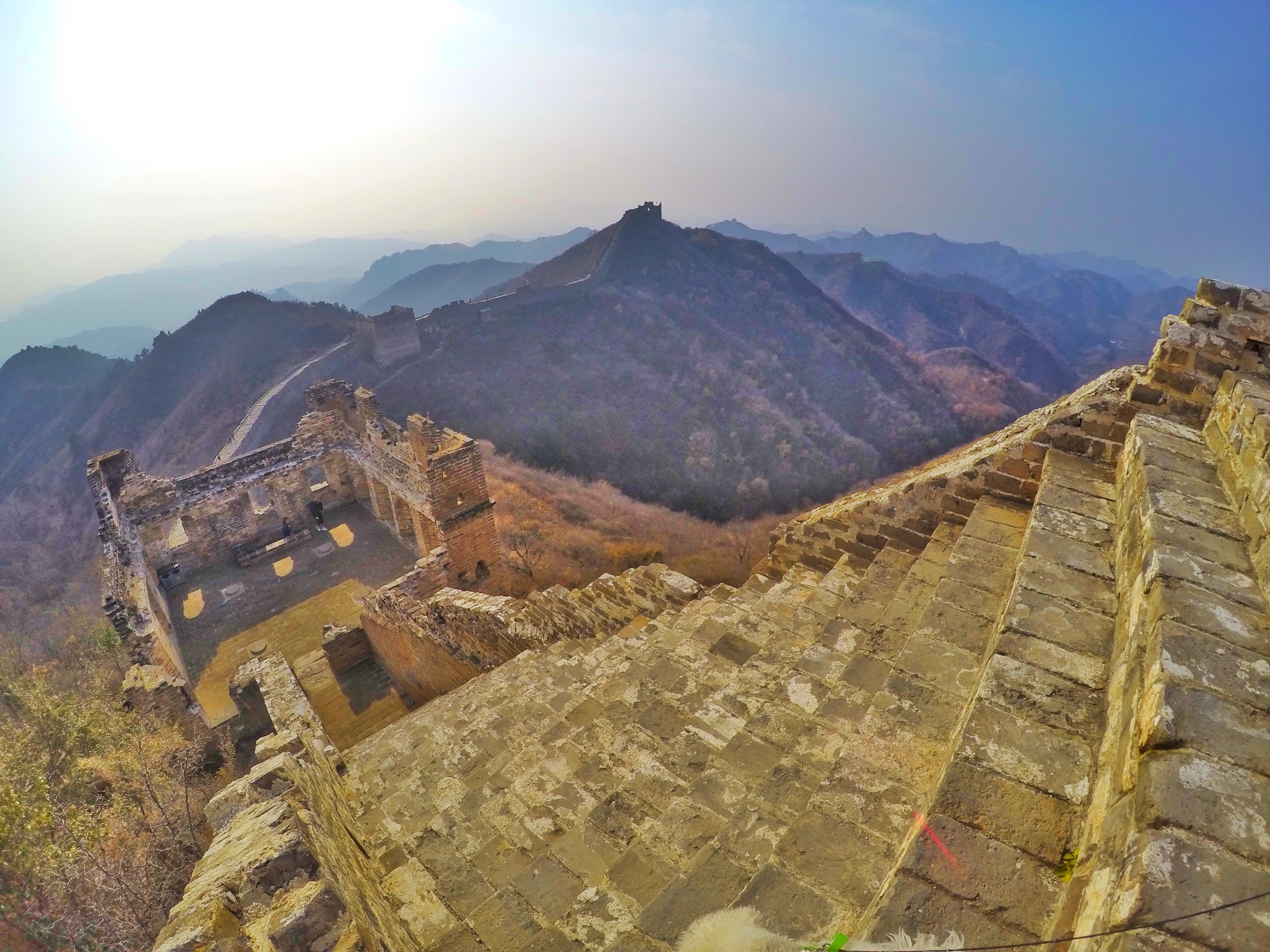 Jinshanling Great Wall of China mountain view