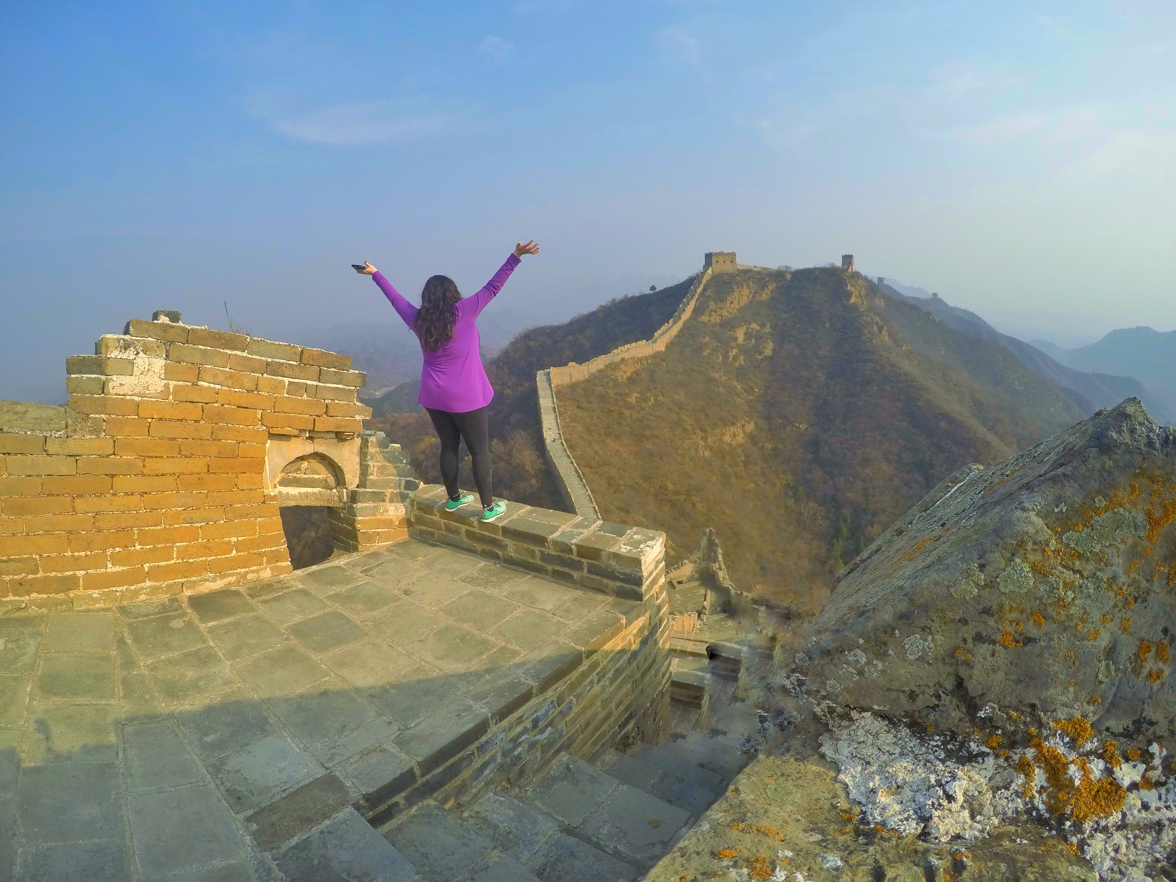 Jinshanling Great Wall of China in the fall