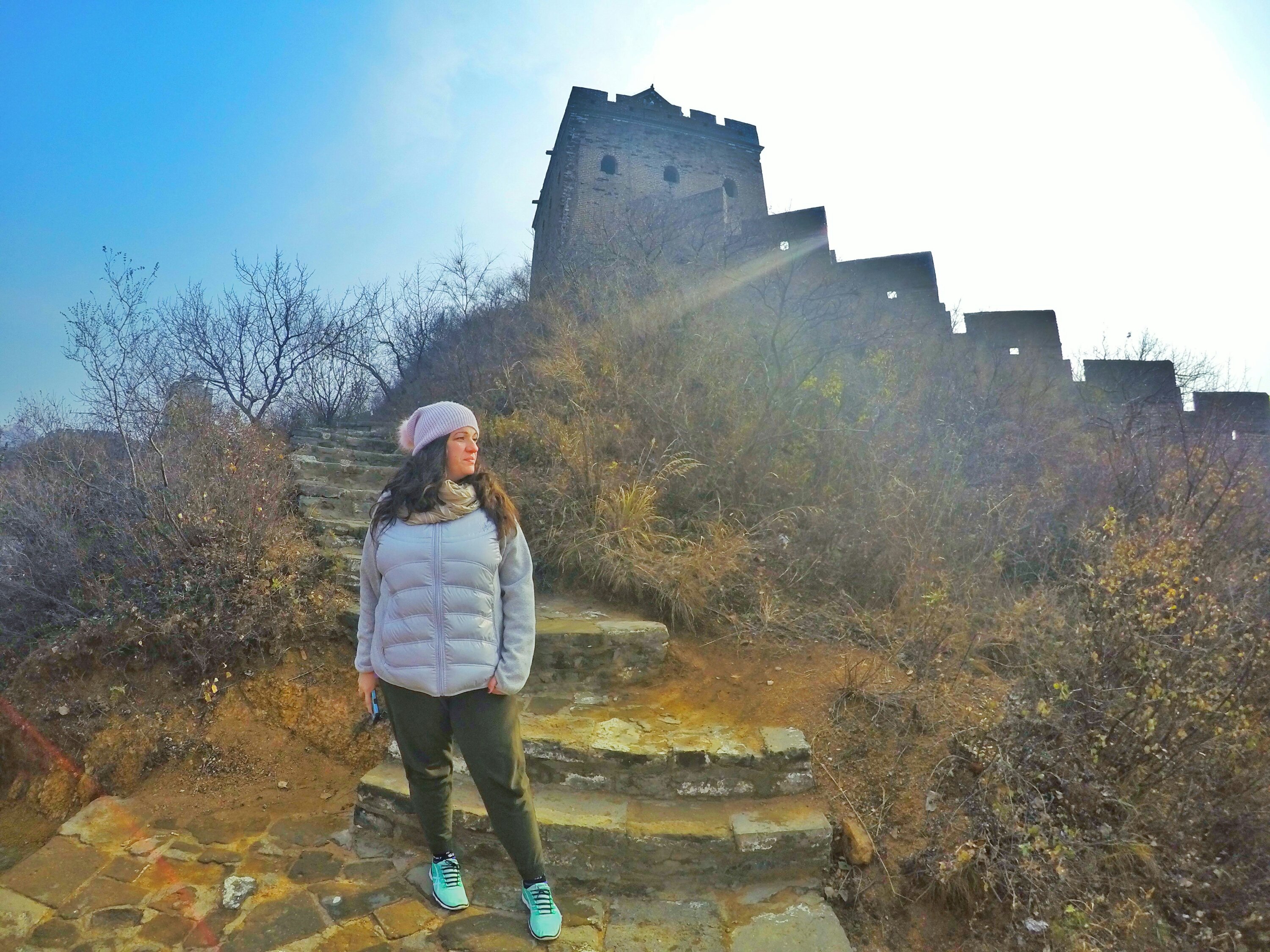 Jinshanling Great Wall of China women who hike