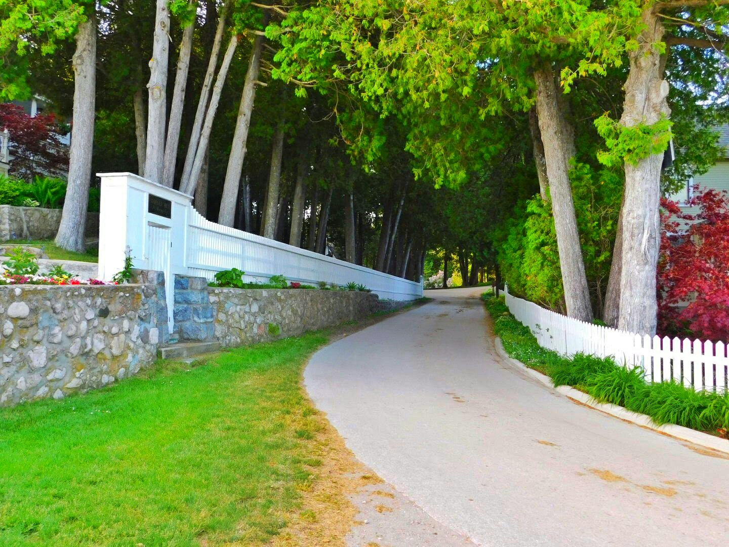 Poopy roads on Mackinac Island annex neighborhood