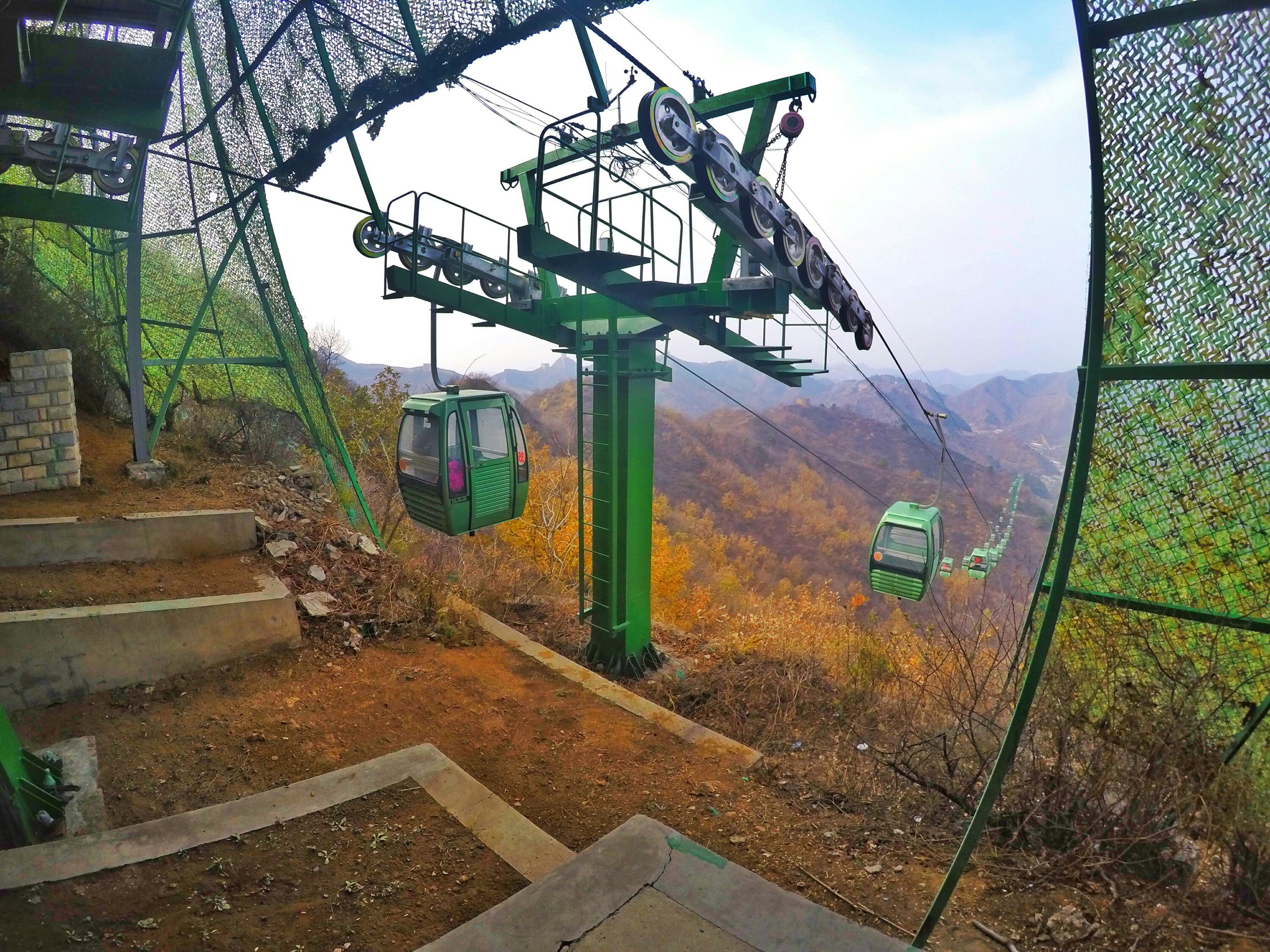Jinshanling Great Wall of China cable car transportation