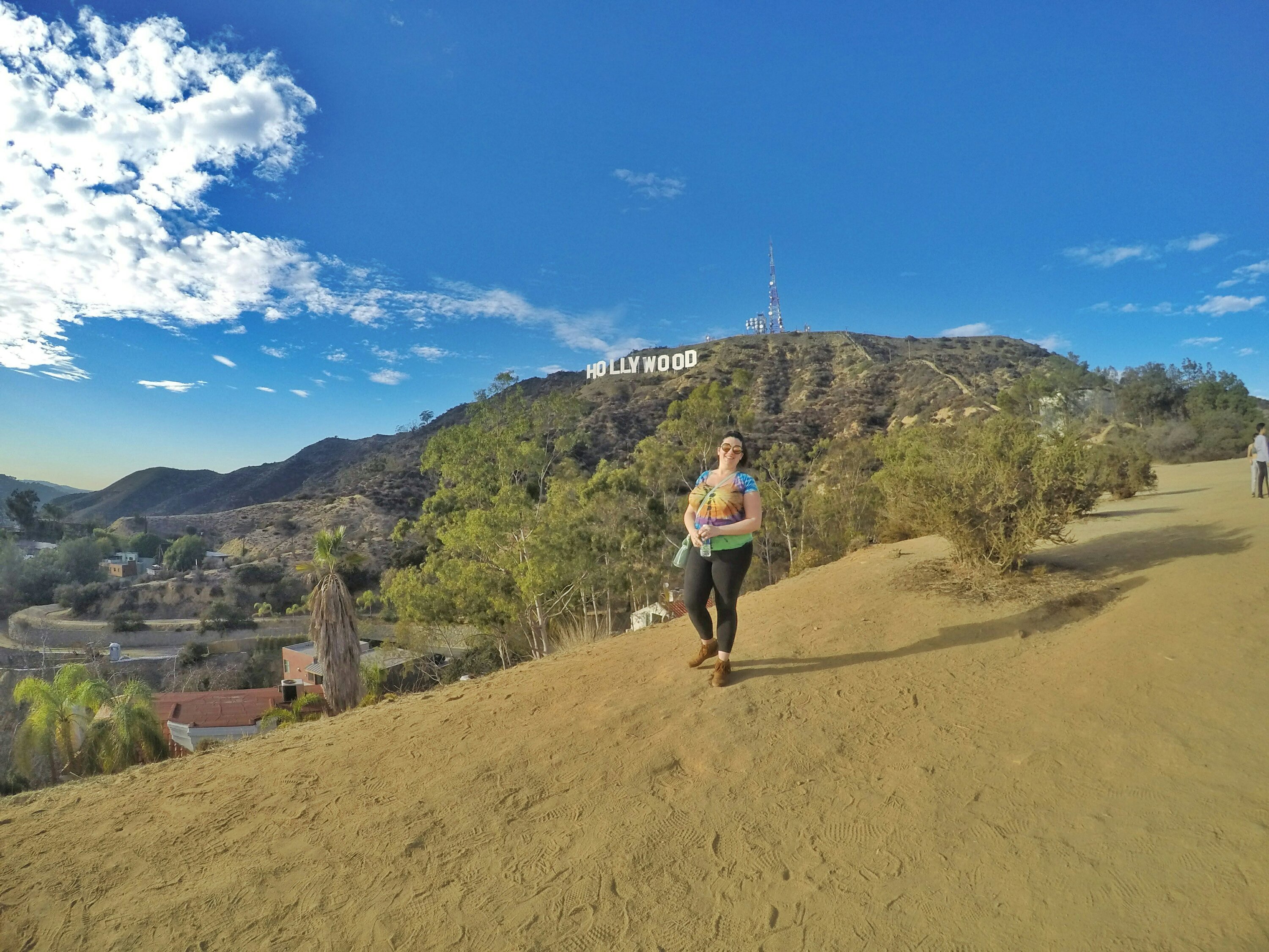 Hiked to Hollywood Sign LA california 