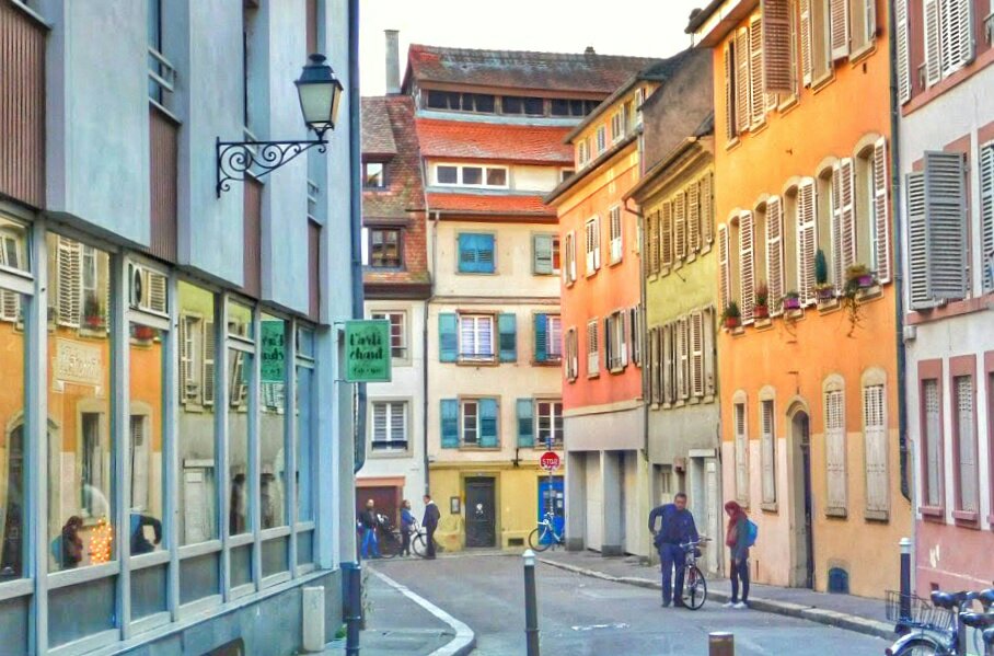Grand Rue colorful streets - Strasbourg, France