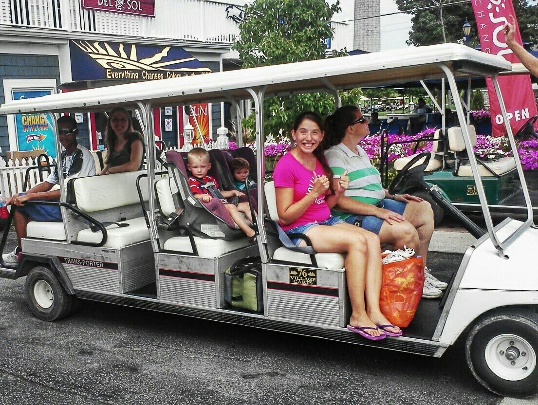 put in bay ohio 4 row family golfcart 