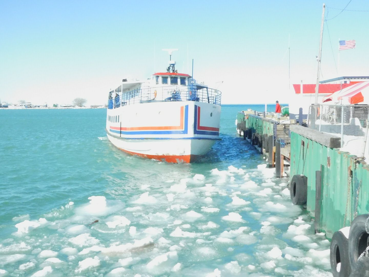 Spring Ferry in St. Ignace michigan