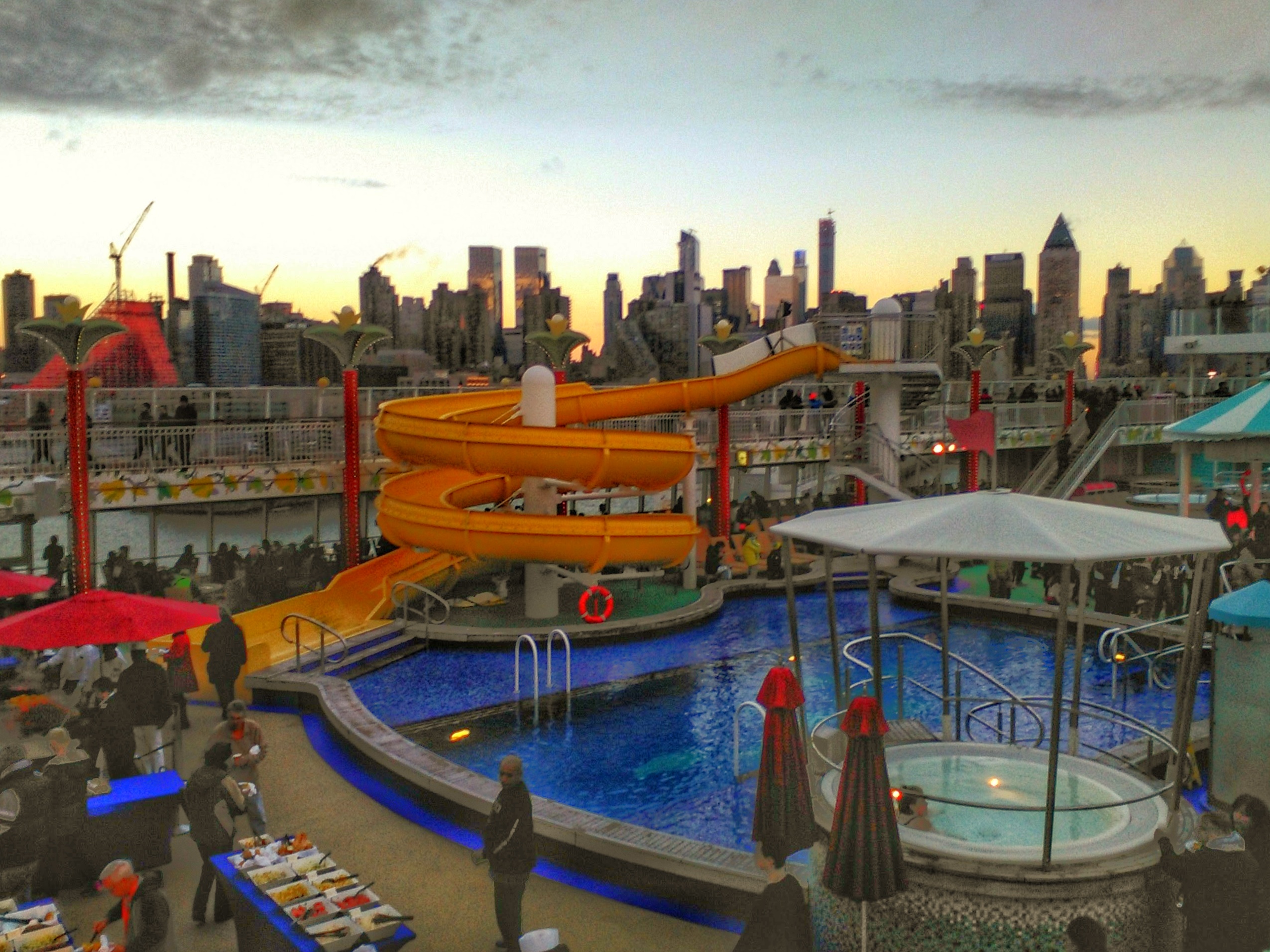 lido deck new york city cruise port