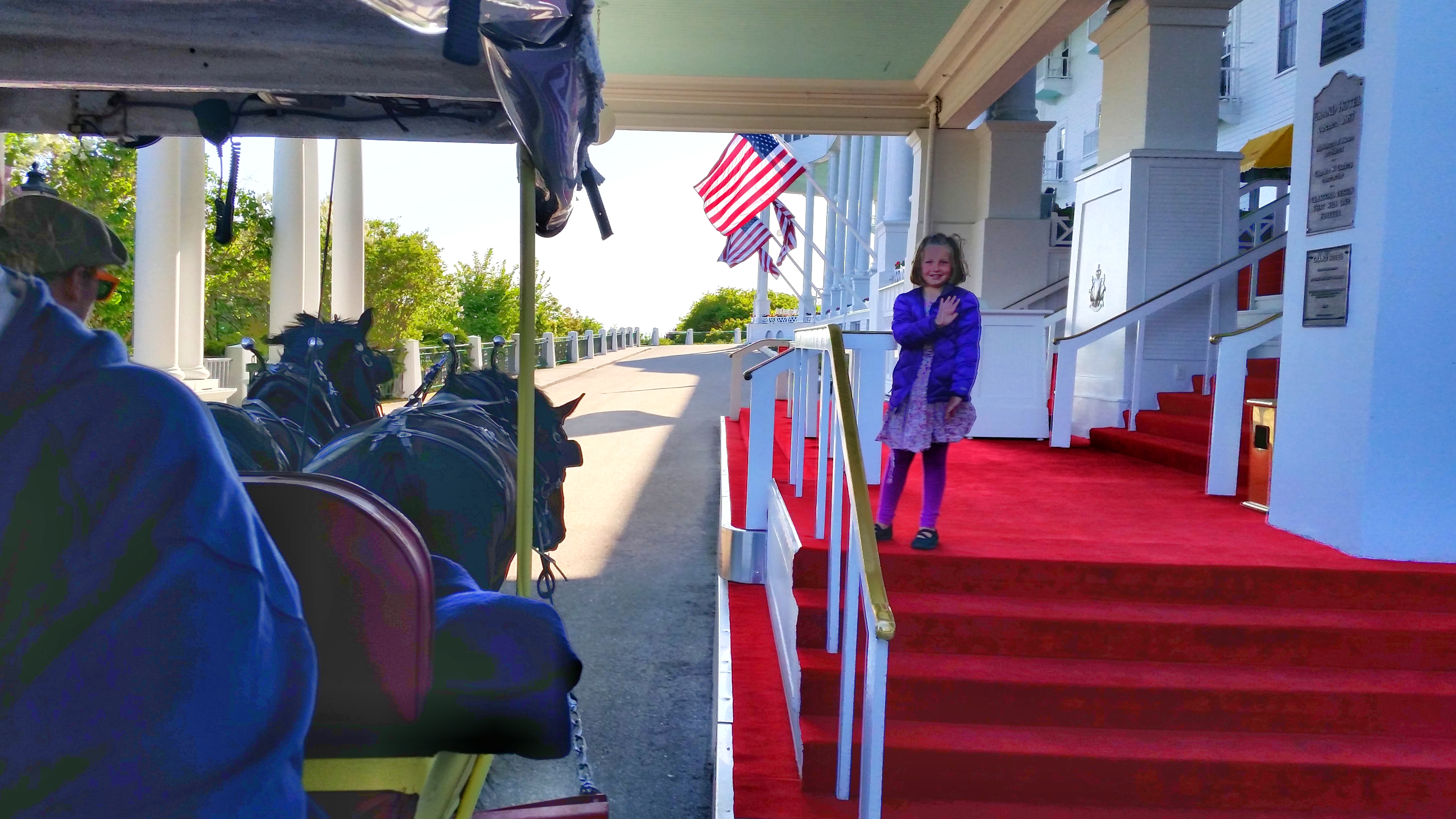 taxi pick up at grand hotel on mackinac island