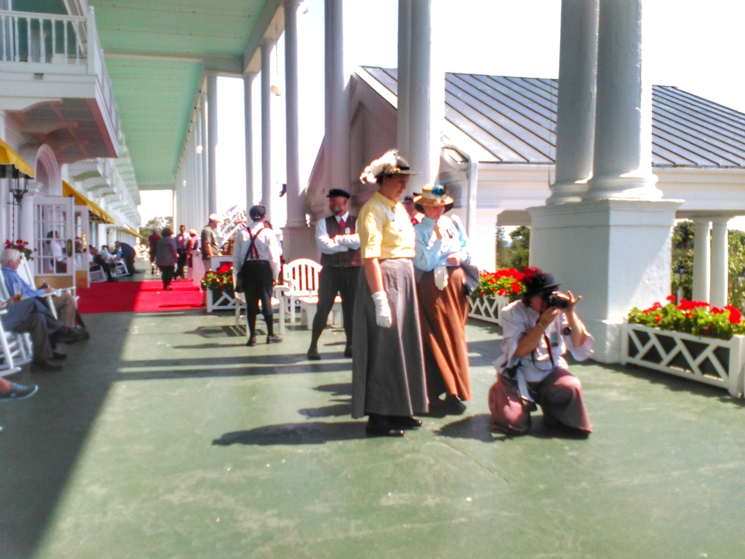 grand hotel front porch mackinac island somewhere in time