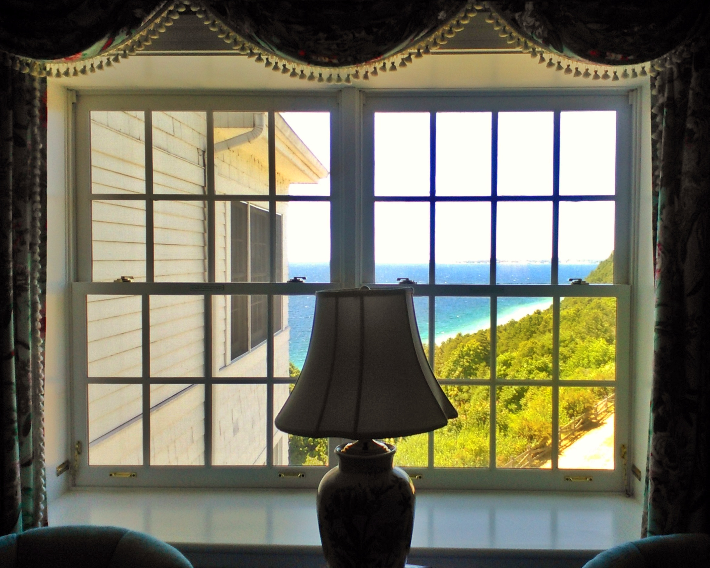 room Overlooking Lake Huron at grand hotel on mackinac island