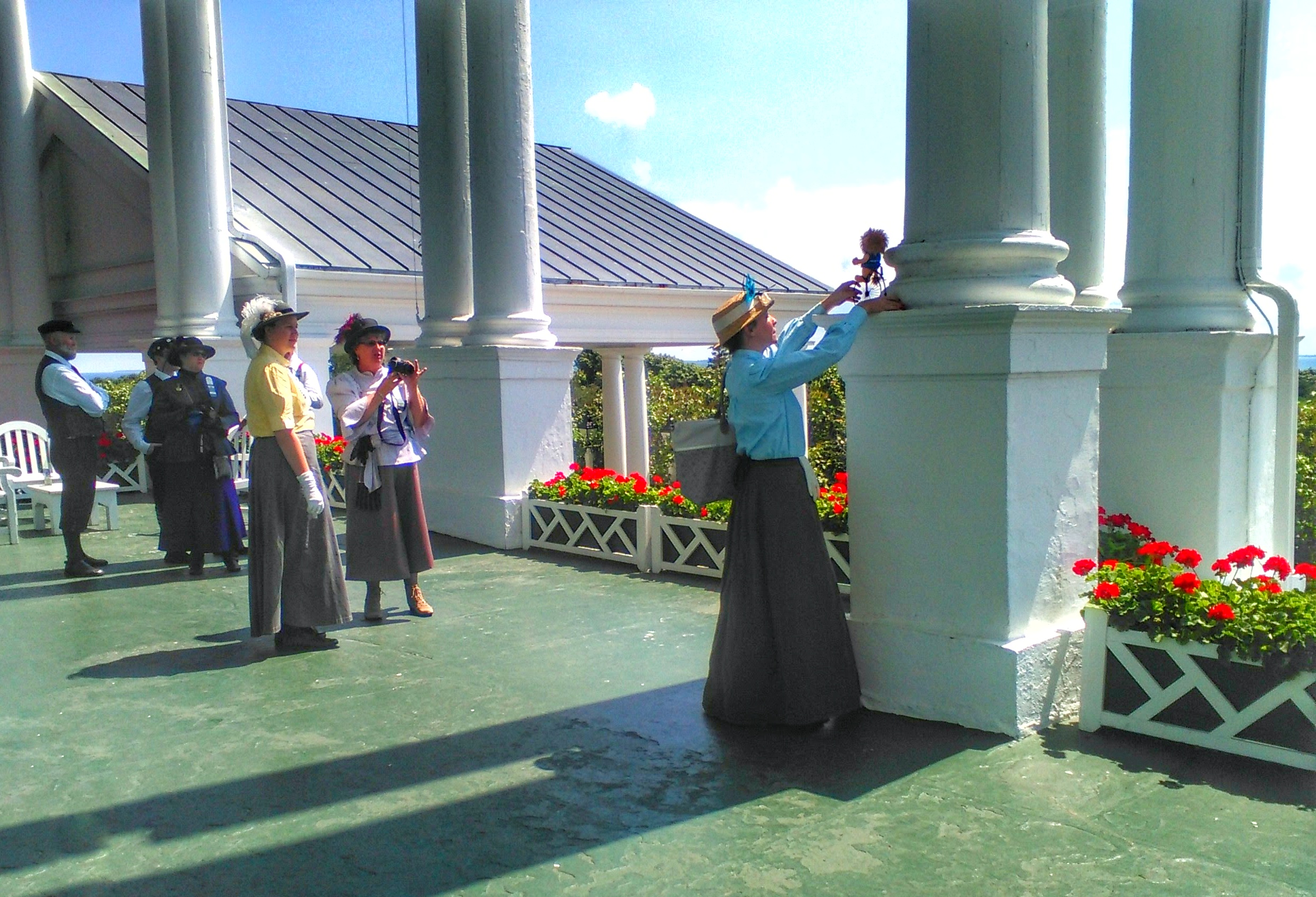 old fashion  grand hotel mackinac island