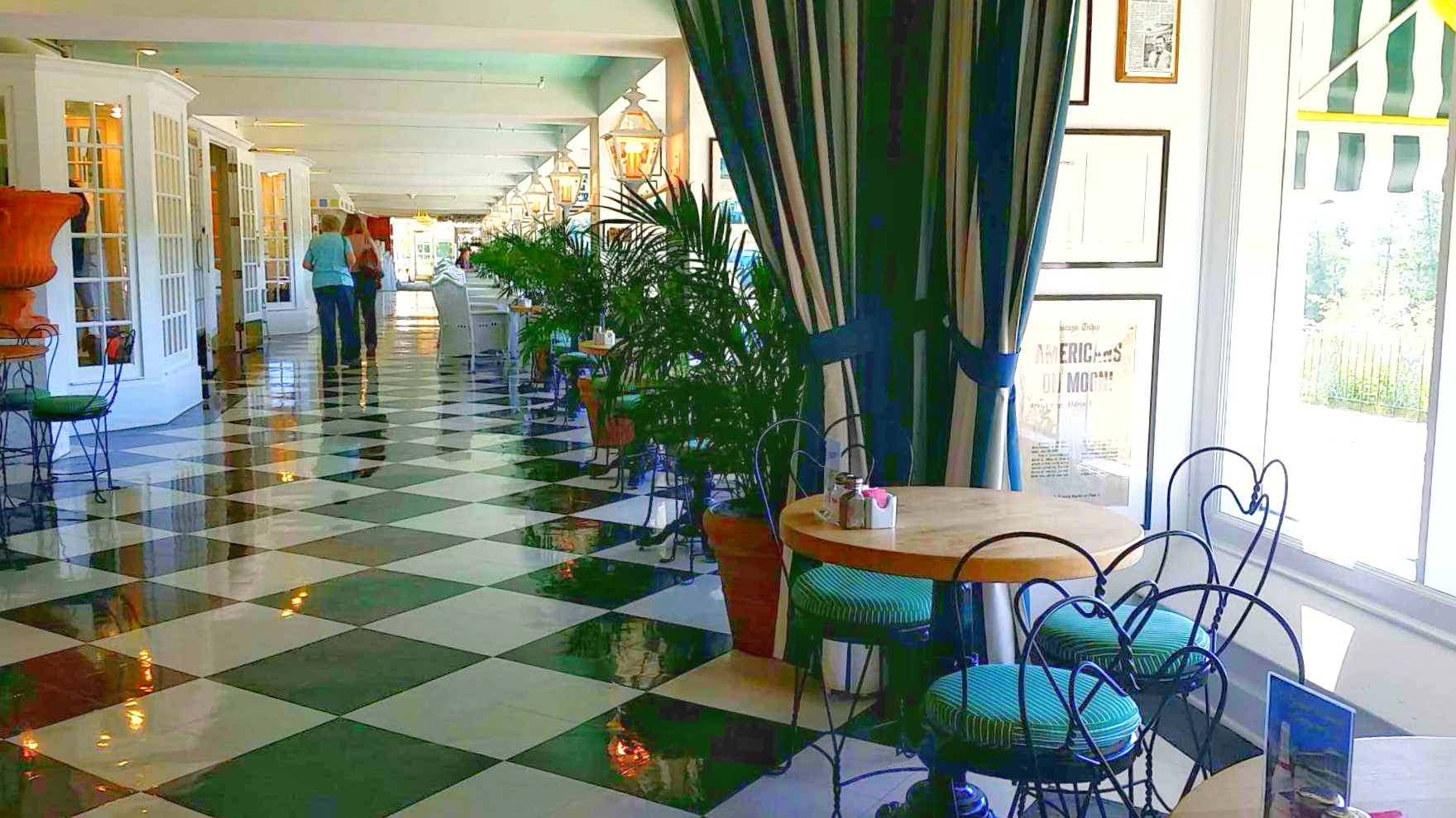 Carleton's Tea Shop at grand hotel on mackinac island