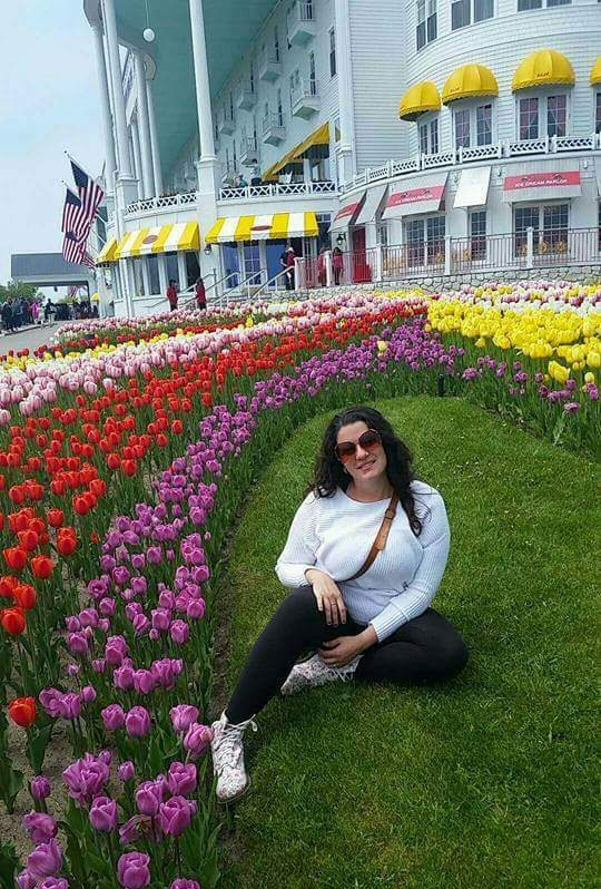 tulip gardens at grand hotel on mackinac island michigan