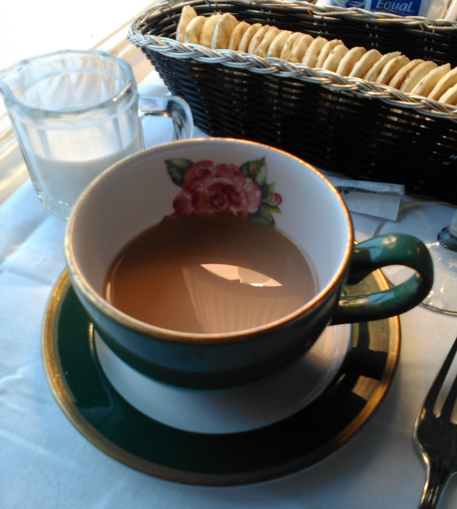 tea cup at grand hotel on mackinac island