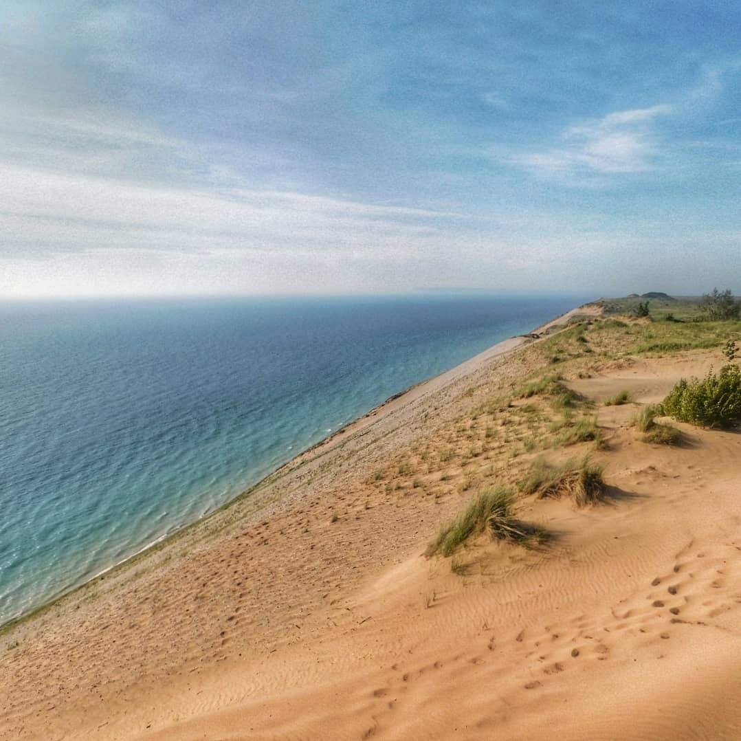 lake michigan sleeping bear dunes national park in michigan