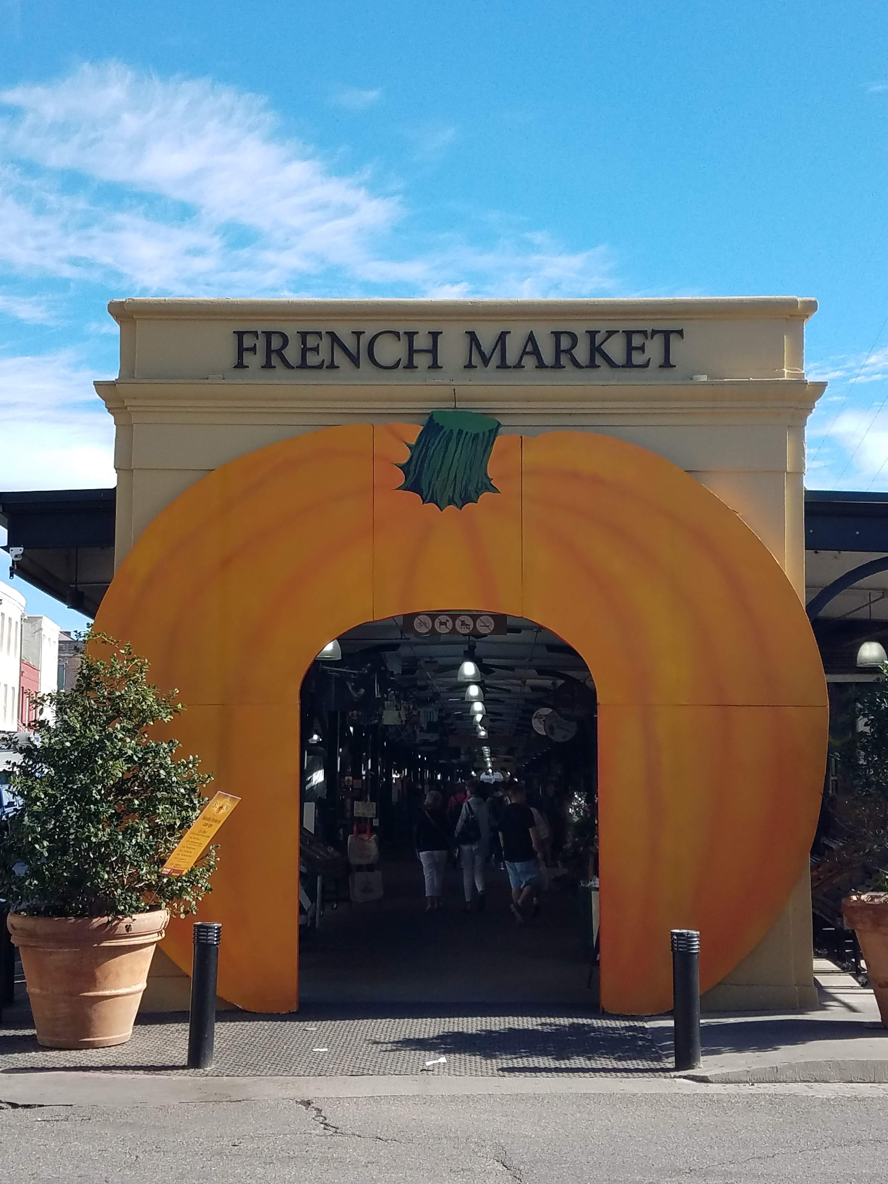 open-air shopping area, French Market new orleans
