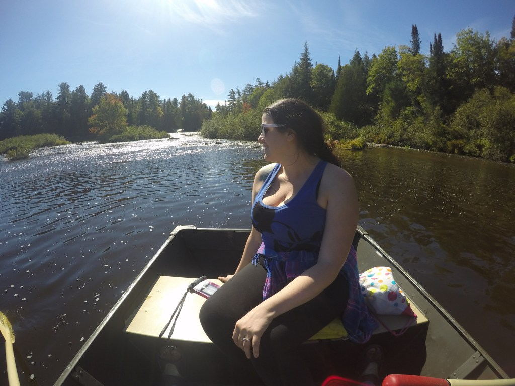 boat across to lower falls Michigan's Upper Peninsula is Tahquamenon Falls