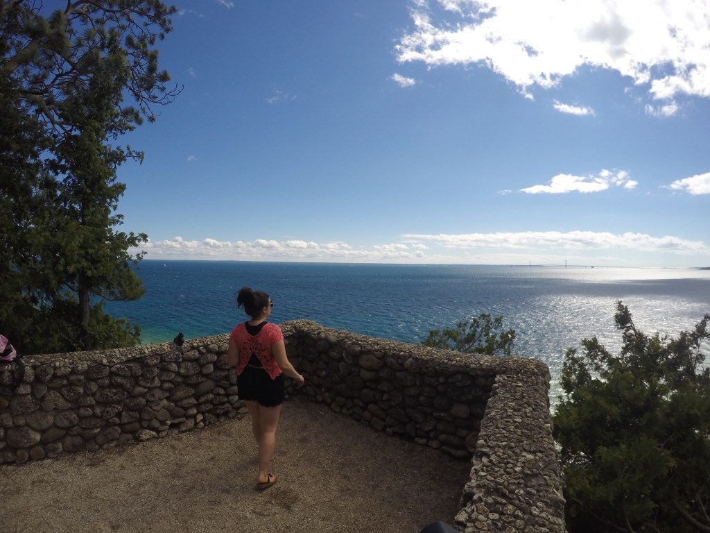 Sunset Rock on mackinac island michigan