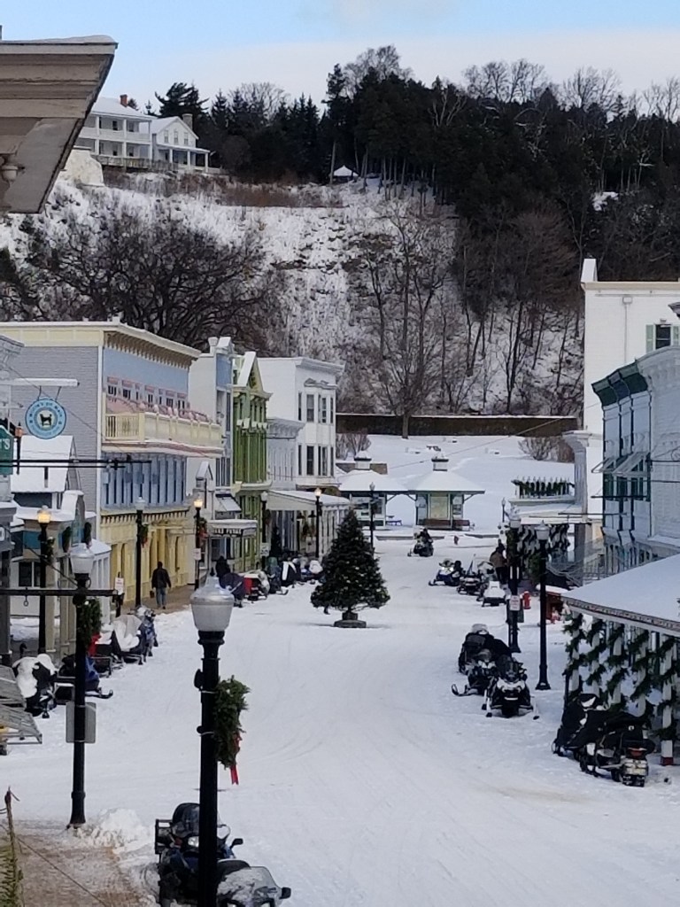 downtown Visit to Mackinac Island in the Winter