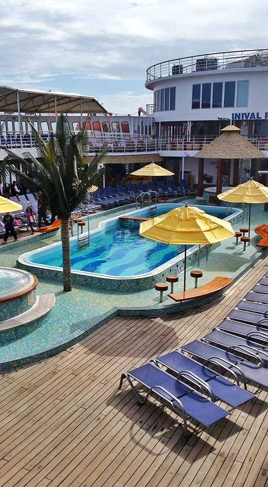 Carnival Fantasy Pool cruise ledo deck