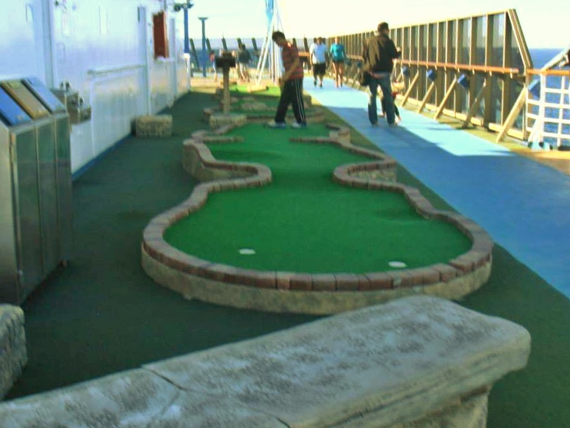 Carnival Pride Mini Golf Course cruise ship
