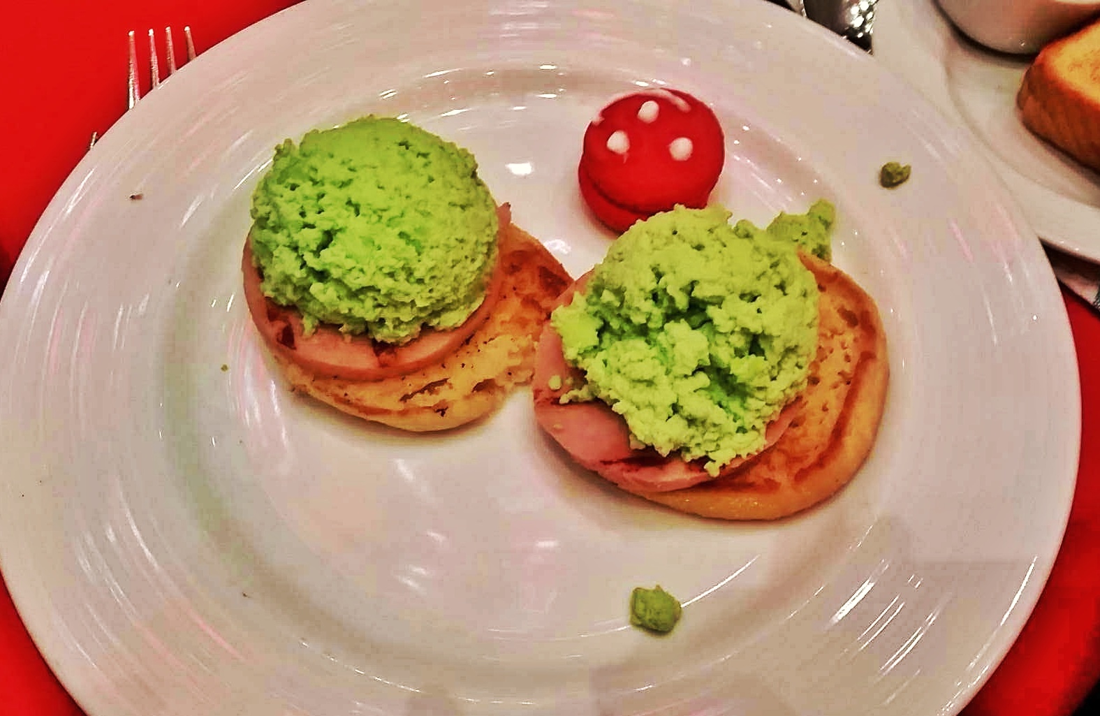 Green Eggs & Ham breakfast on cruise ship