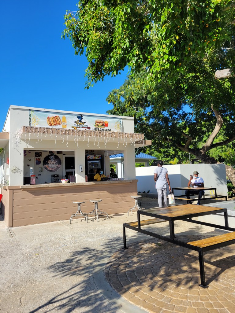 food vendor Harmony Beach Park in Montego Bay, Jamaica 