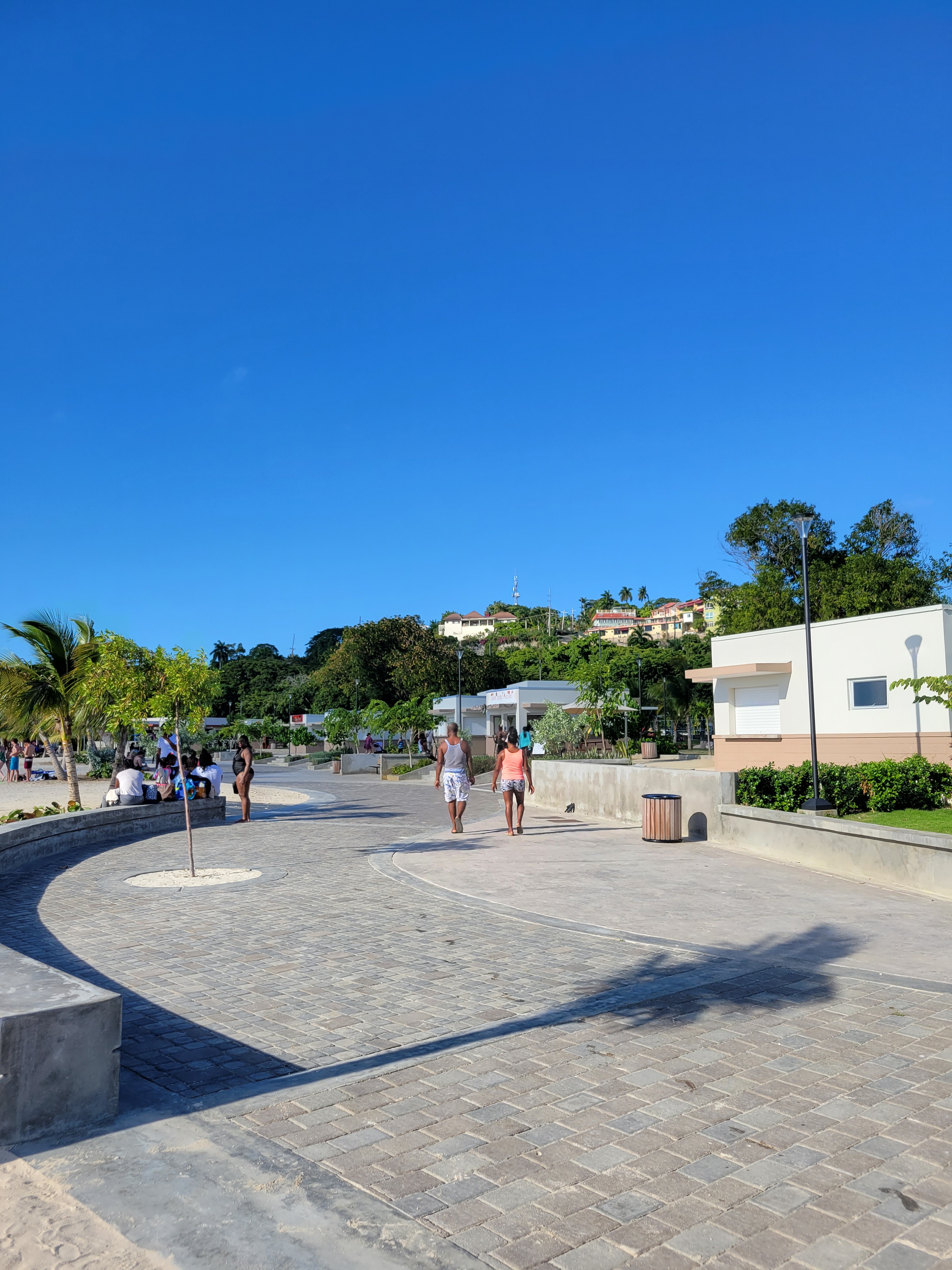 promenade at Harmony Beach Park in Montego Bay, Jamaica 