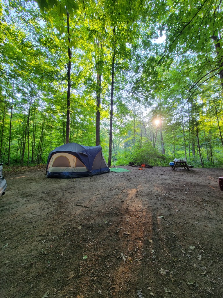 rustic camping At Lumberjack & Rivermen’s Park