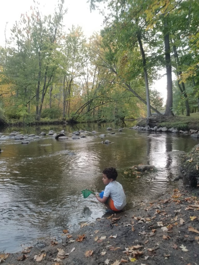 Play in river At Lumberjack & Rivermen’s Park