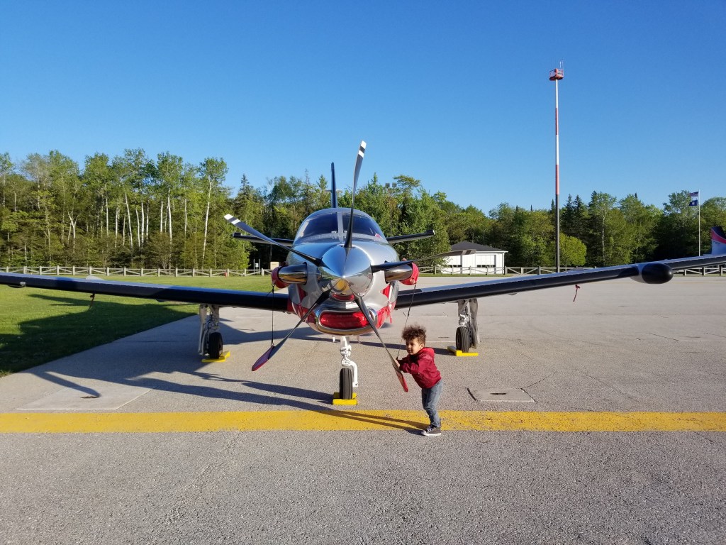 Mackinac Island Airport plane