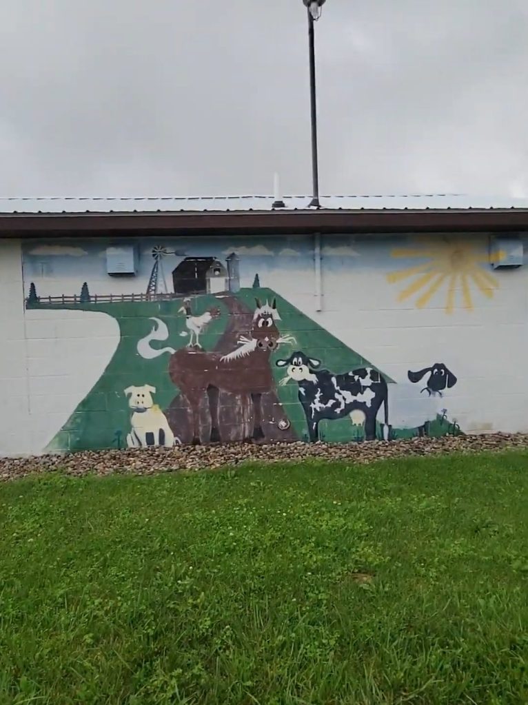 fairgrounds farm mural alma michigan