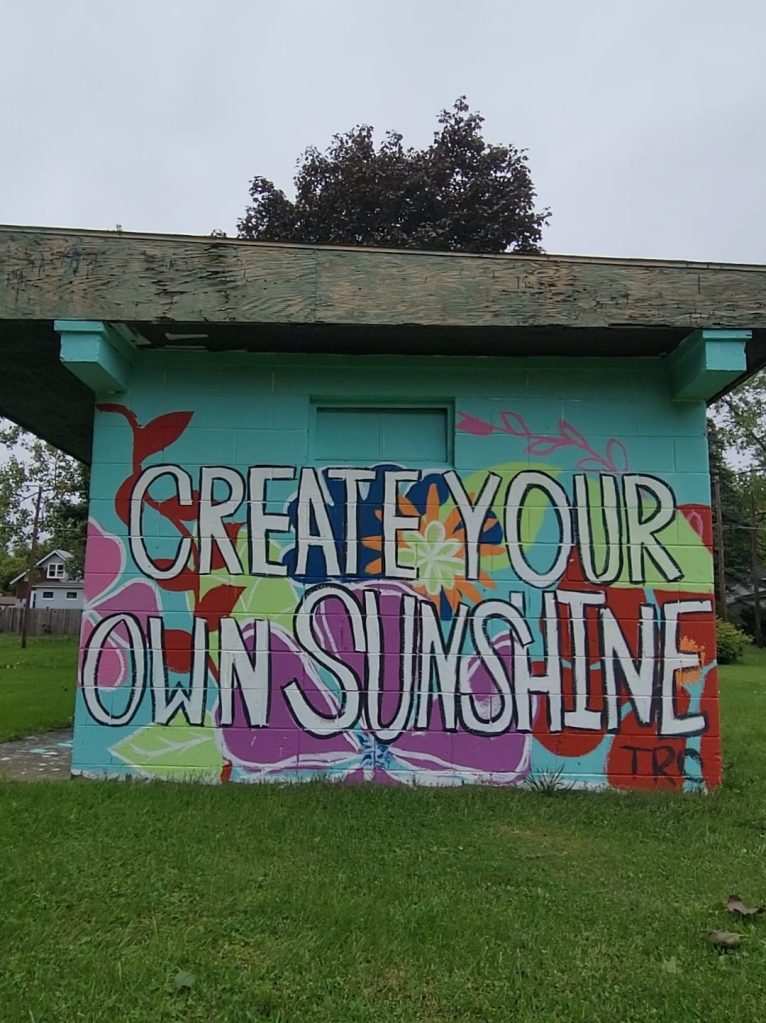 create your own sunshine mural alma michigan king park
