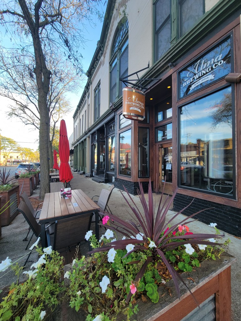 Alma Brewing Co in historic downtown Alma, Michigan