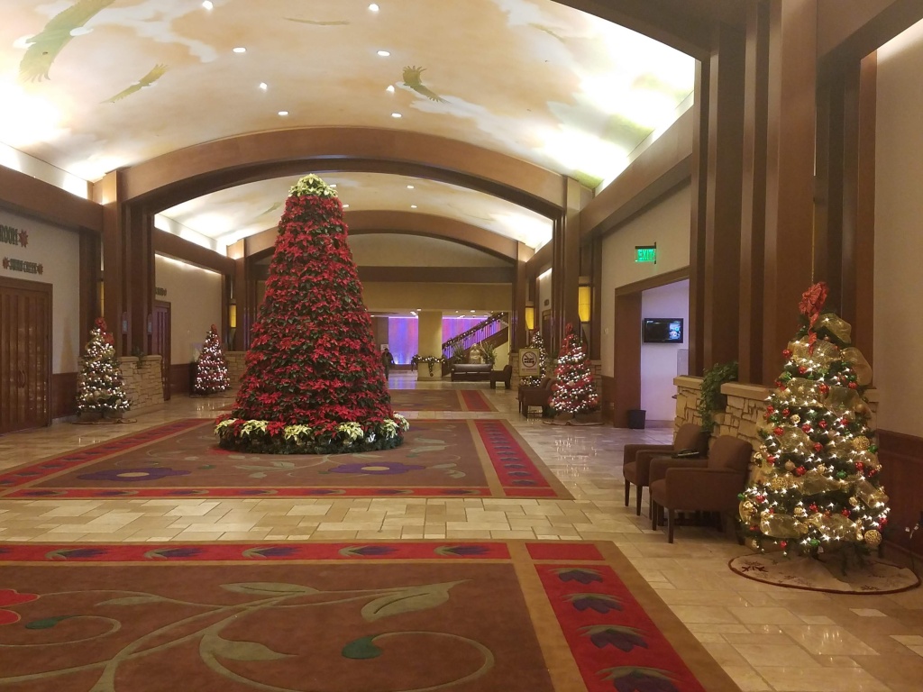 poinsettia tree Soaring Eagle Casino Resort Mt. Pleasant Michigan