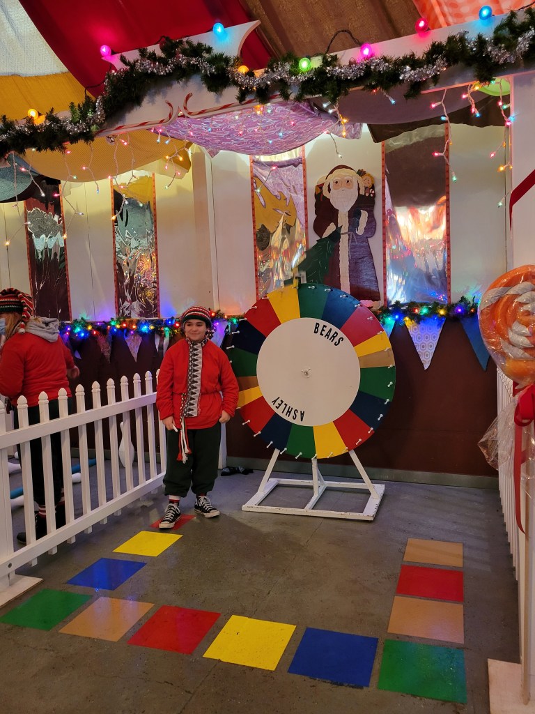 Indoor carnival at  Ashley Country Christmas Michigan