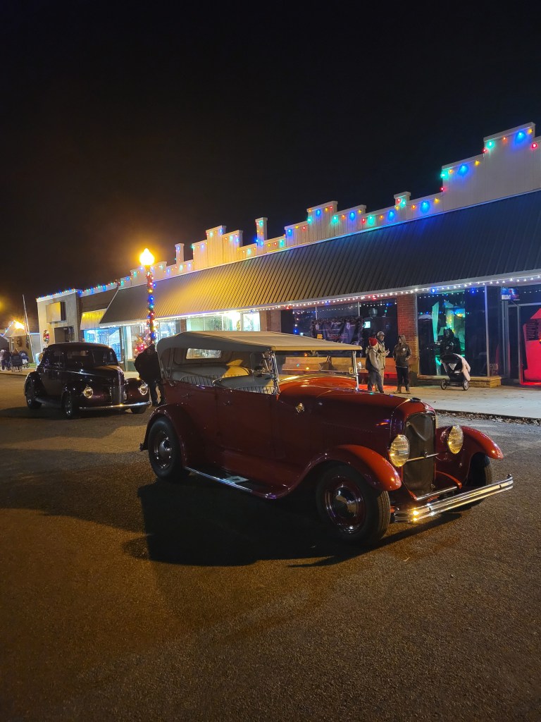 Christmas classic car Ashley Country Christmas Michigan