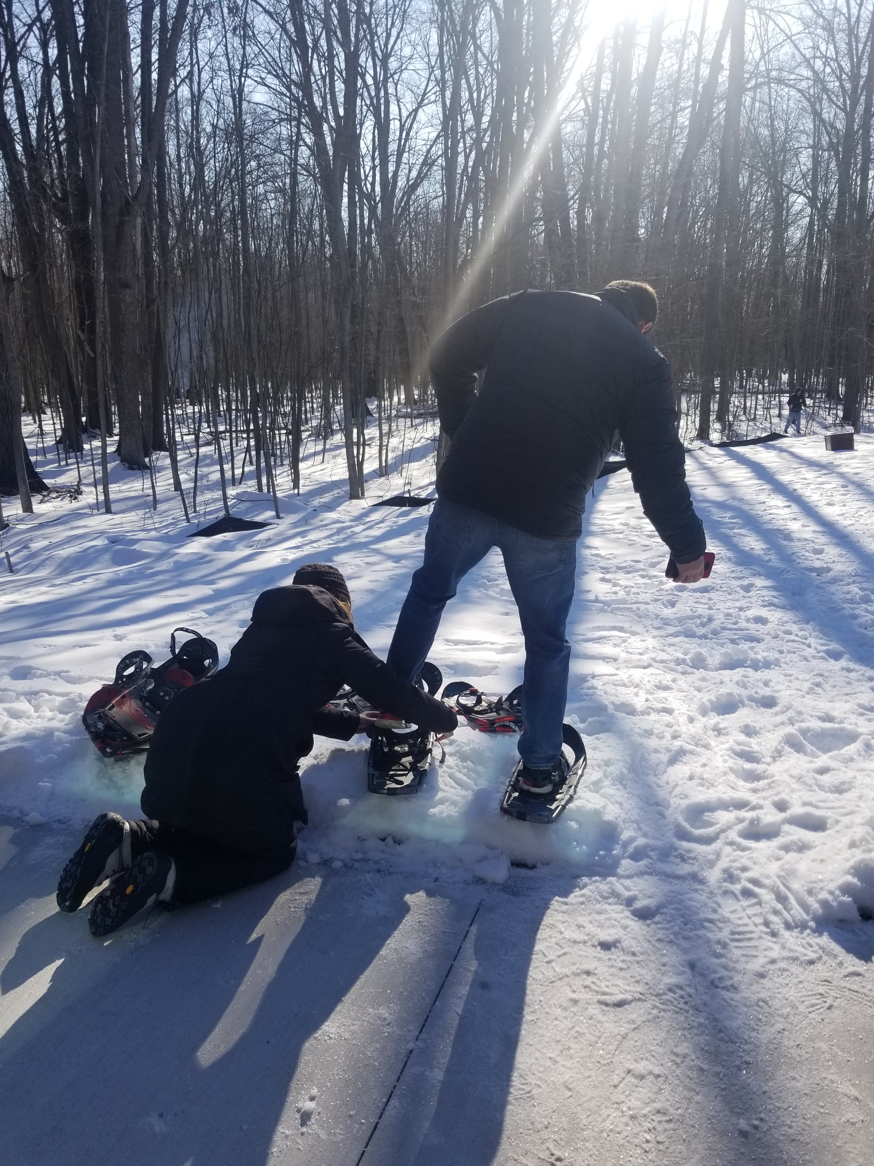 snowshoeing trails at chippewa nature center