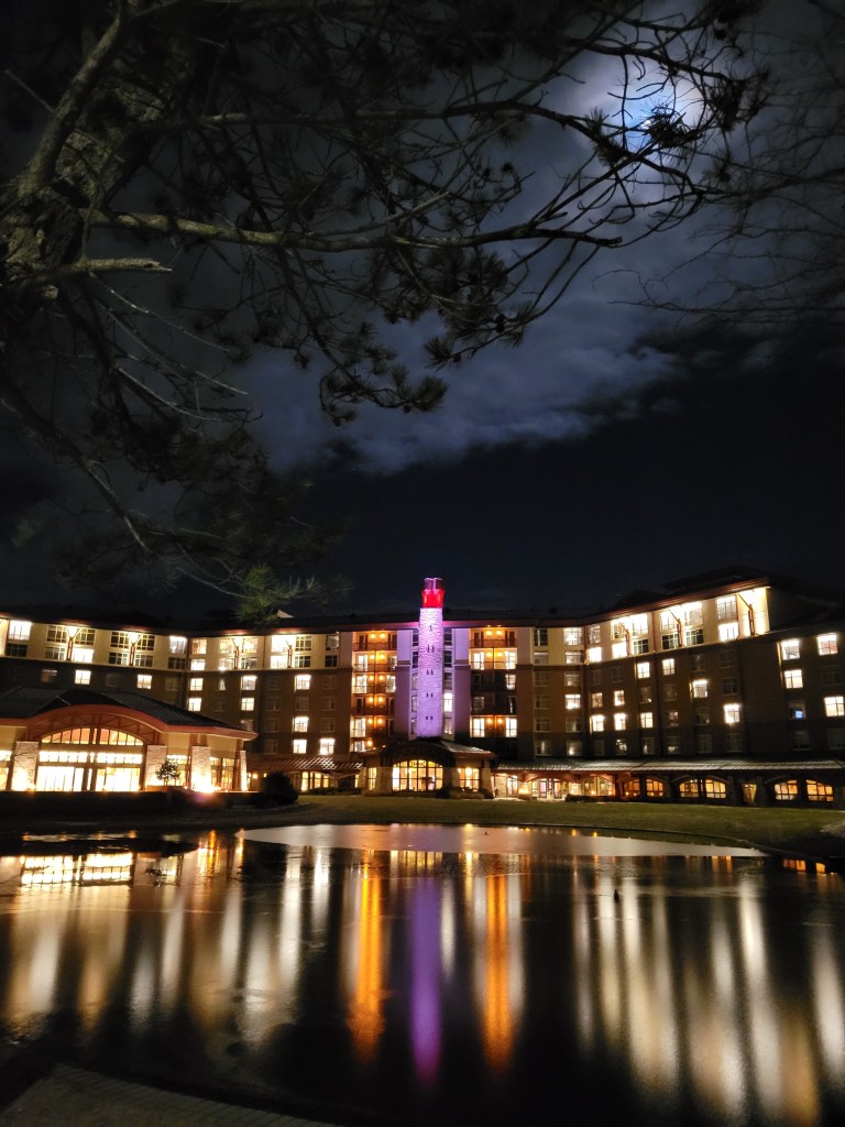 night view Soaring Eagle Casino Resort Mt. Pleasant Michigan