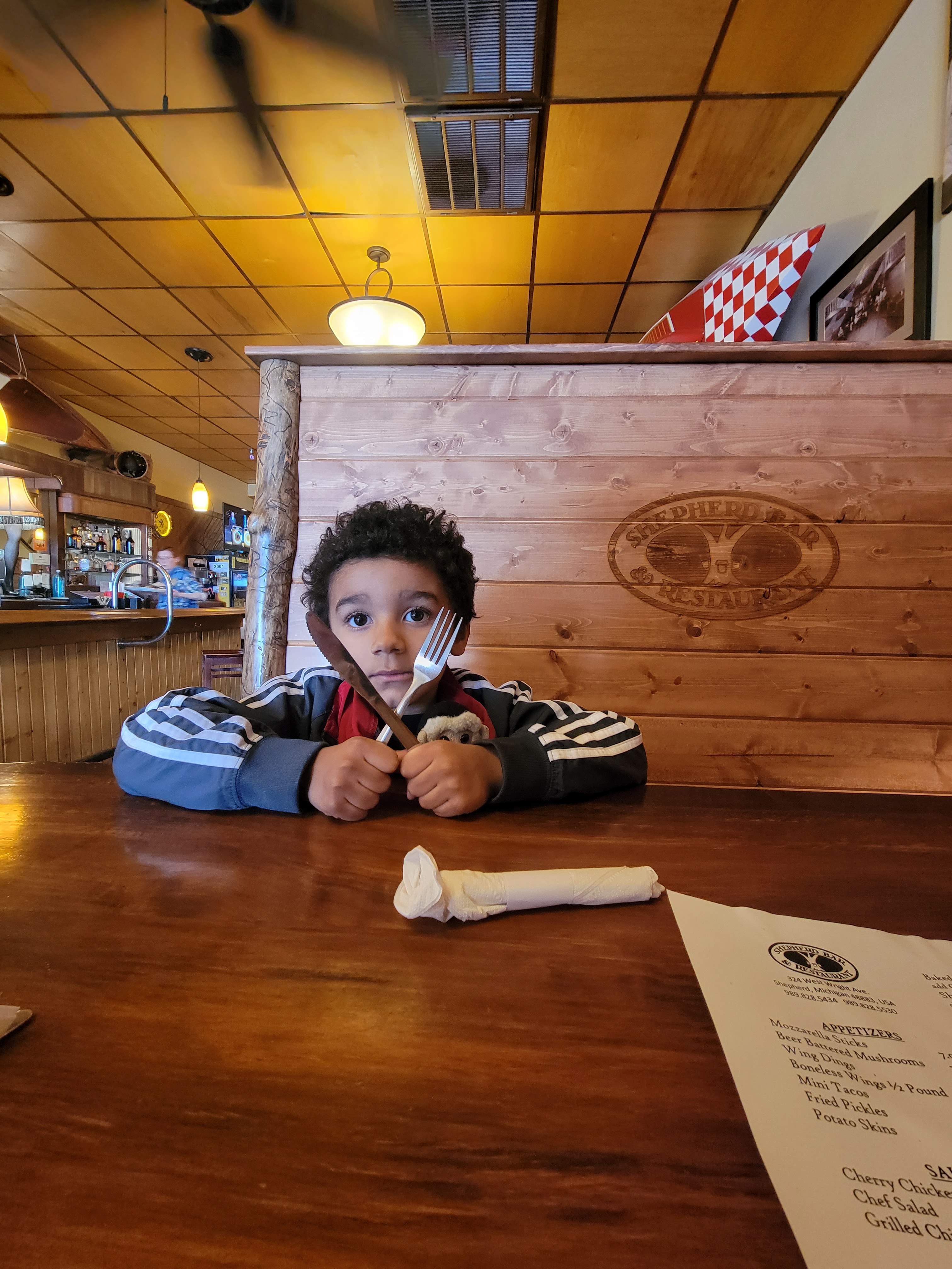 lunch at shepherd bar Shepherd Michigan