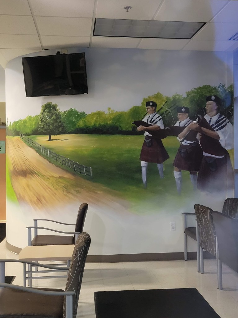 scottish mural alma michigan