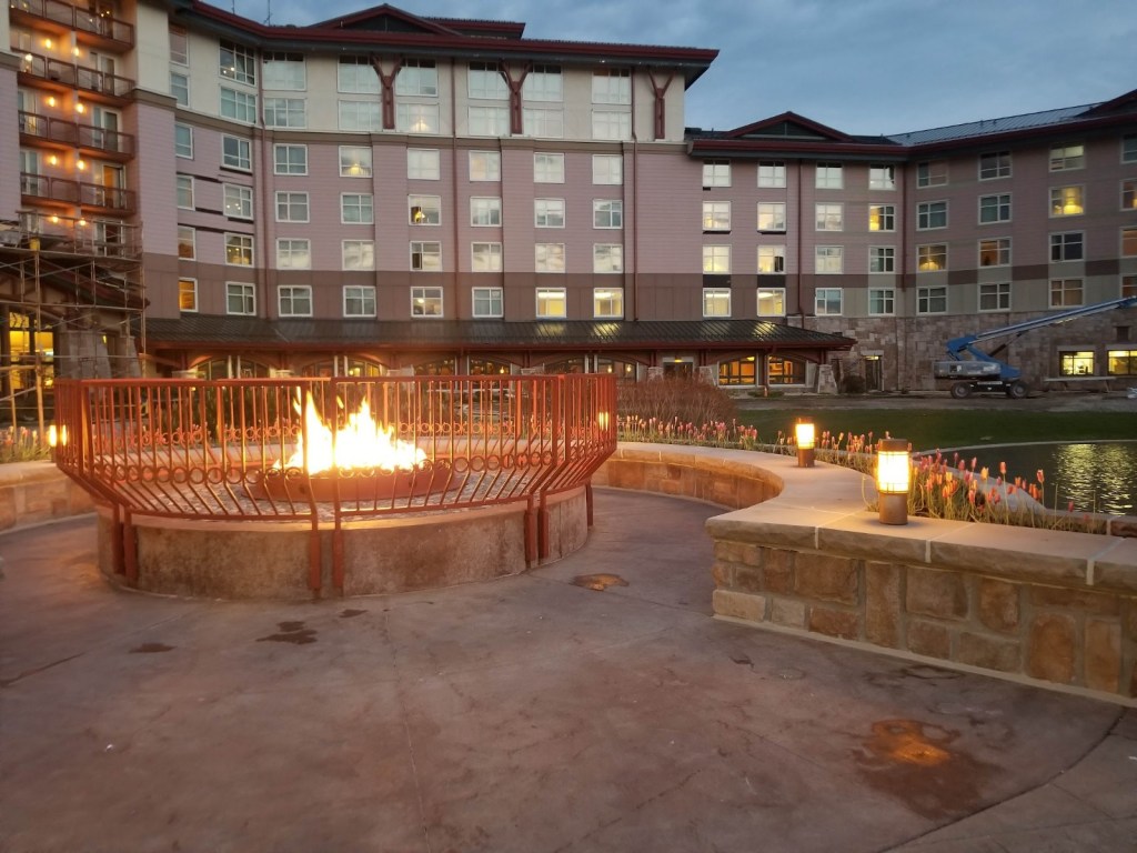 outdoor fire put Soaring Eagle Casino Resort Mt. Pleasant Michigan