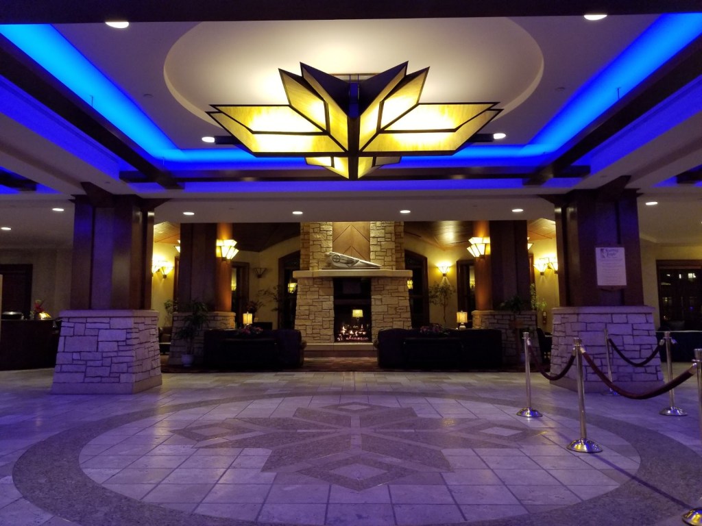 Soaring EAgle mt. pleasant michigan hotel lobby