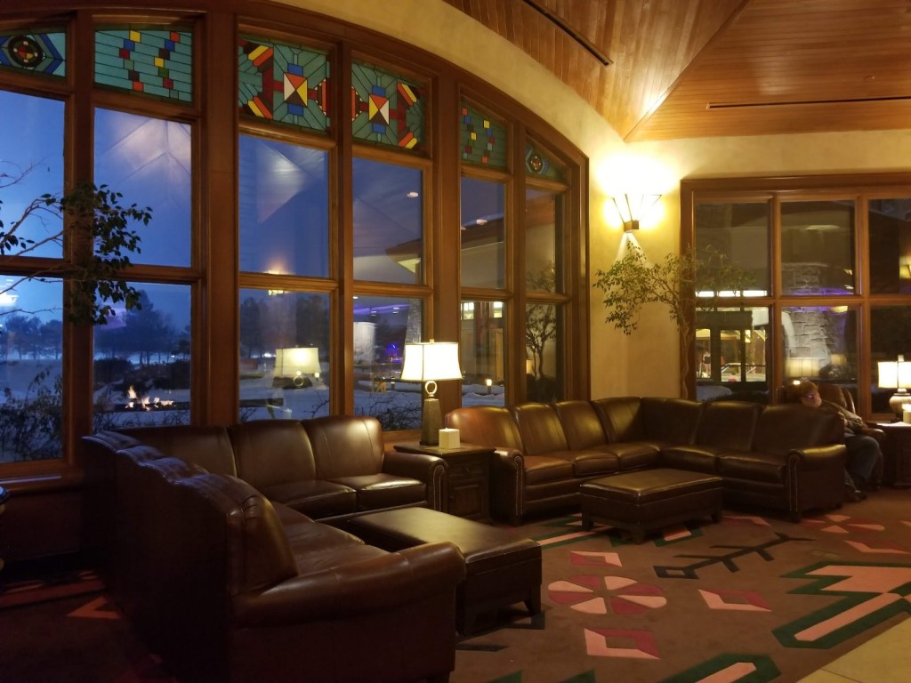 lobby seating Soaring Eagle Casino Resort Mt. Pleasant Michigan