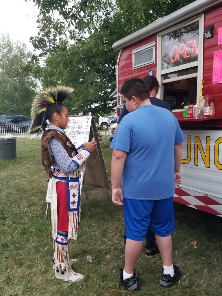 food truck Saginaw Chippewa Indian Tribe powwow mt. pleasant michigan