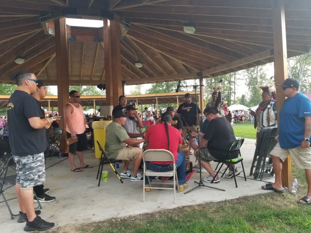 drum circle Saginaw Chippewa Indian Tribe powwow mt. pleasant michigan