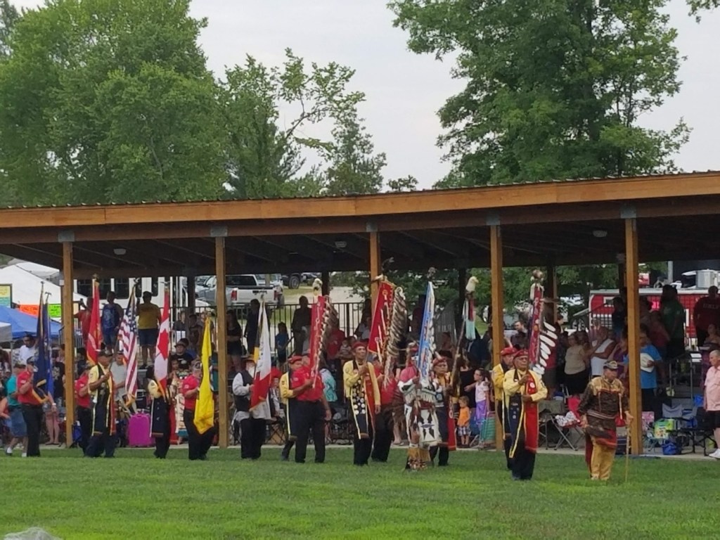 opening ceremony Saginaw Chippewa Indian Tribe powwow mt. pleasant michigan