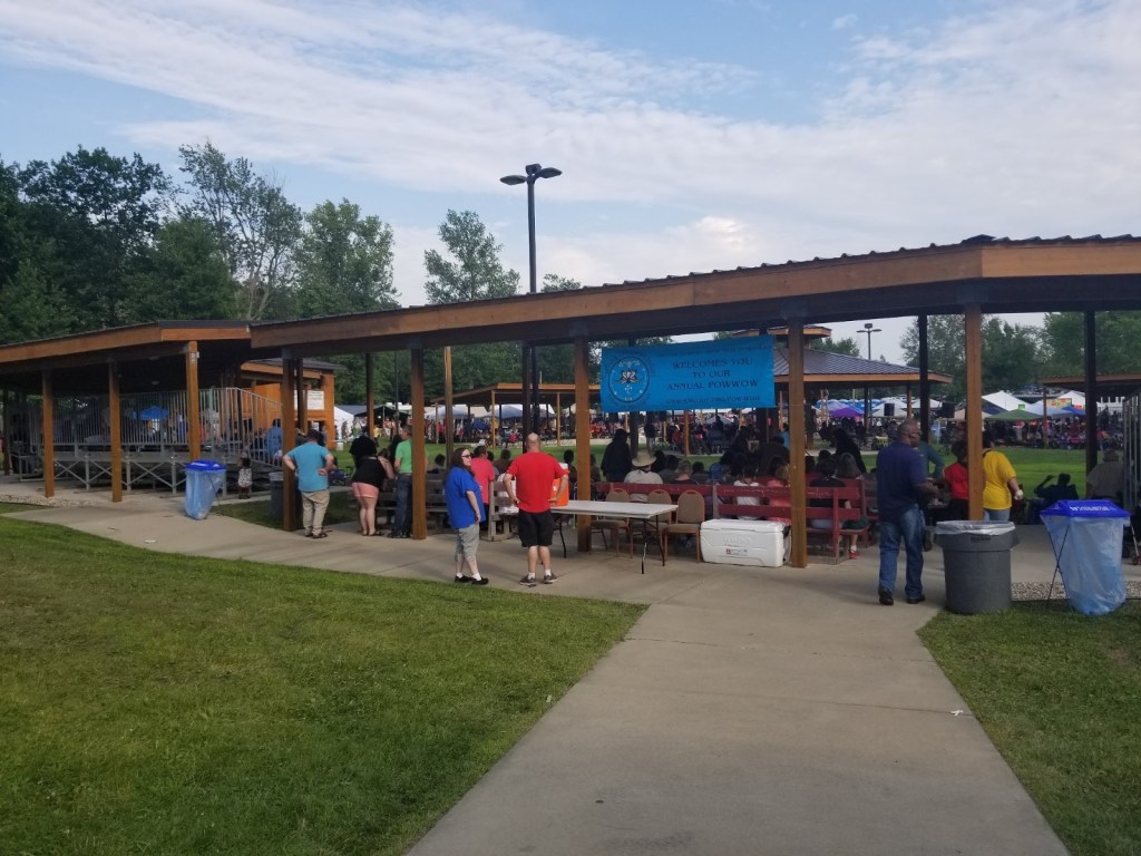 Campgrounds at Saginaw Chippewa Indian Tribe powwow mt. pleasant michigan
